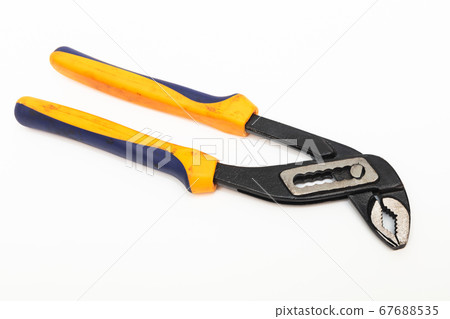 adjustable water pump pliers on white background adjustable water pump pliers on white background 67688535