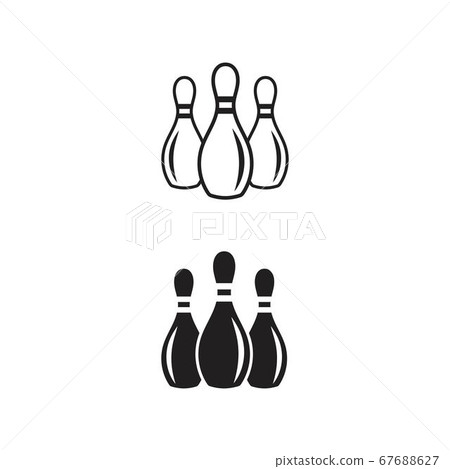 Bowling icon Template vector Bowling icon Template vector 67688627