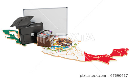 Business education in Mexico concept, 3D rendering 67690417