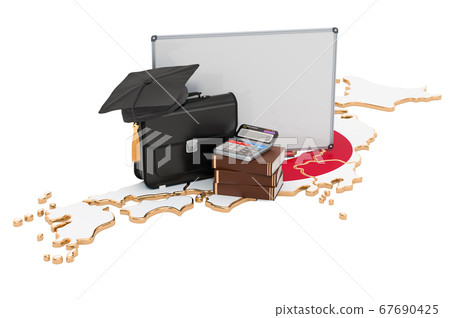 Business education in Japan concept, 3D rendering Business education in Japan concept, 3D rendering 67690425