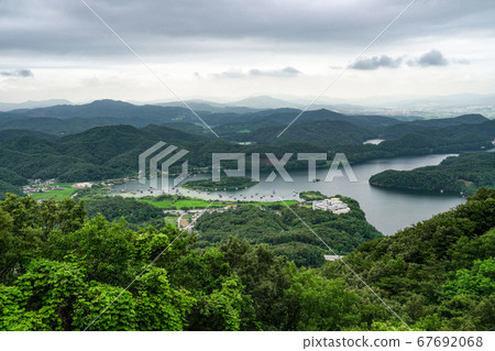 Dootasan, Chopyeong Reservoir, Volcano-ri, Chopyeong-myeon, Jincheon-gun, Chungbuk, Korea Dootasan, Chopyeong Reservoir, Volcano-ri, Chopyeong-myeon, Jincheon-gun, Chungbuk, Korea 67692068