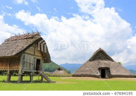 Hiraide考古公園古老農村Kofun時期 67694195