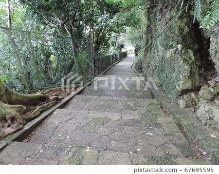 Cobblestone road in Shuri Kinjo Town Cobblestone road in Shuri Kinjo Town 67695595