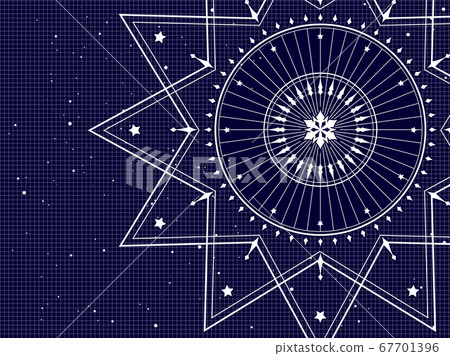 Illustration background with starry sky 67701396