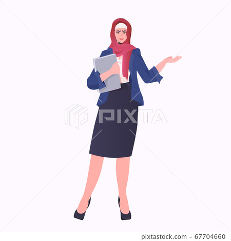 arabic businesswoman in traditional clothes holding folder arab female cartoon character standing pose arabic businesswoman in traditional clothes holding folder arab female cartoon character standing pose 67704660