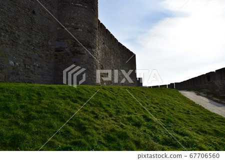 Carcassonne castle lawn Carcassonne castle lawn 67706560