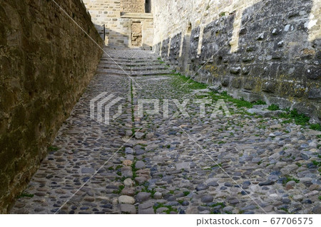 Carcassonne Castle Cobblestones and Stone Walls Carcassonne Castle Cobblestones and Stone Walls 67706575