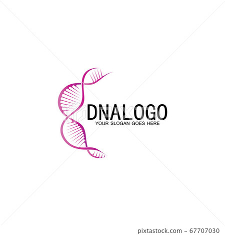 DNA vector logo design template.modern medical 67707030