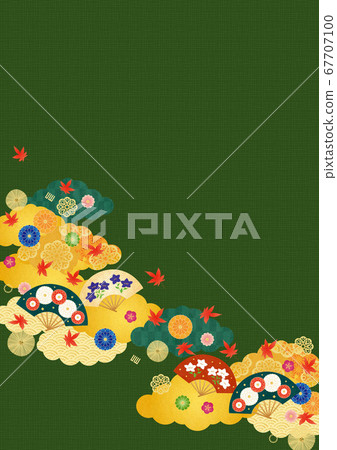 Background material-Autumn Japanese style 6-3 tech 67707100