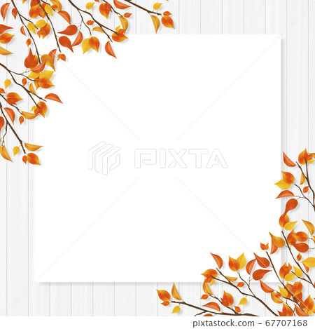 Autumn leaves leaf frame 67707168