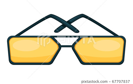 Toned glasses, square shaped sunglasses trendy accessories vector Toned glasses, square shaped sunglasses trendy accessories vector 67707837
