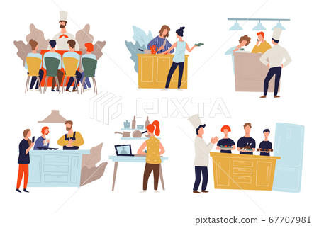 Culinary show or workshops, teaching and learning how to cook 67707981