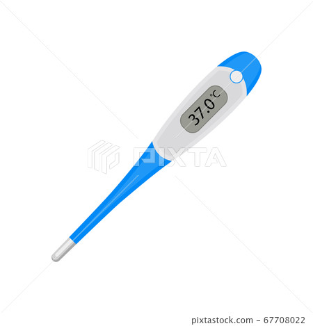 Pharmacy thermometer device object. Vector medical healthcare thermometer doctor equipment 67708022