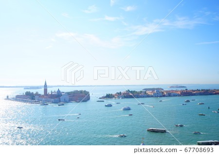 Scenery from the bell tower of St. Mark's Square in Venice Scenery from the bell tower of St. Mark's Square in Venice 67708693