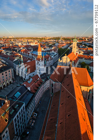 Aerial view of Munich 67709112