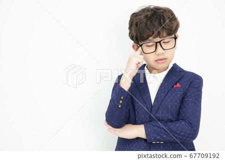 Child portrait white background 67709192