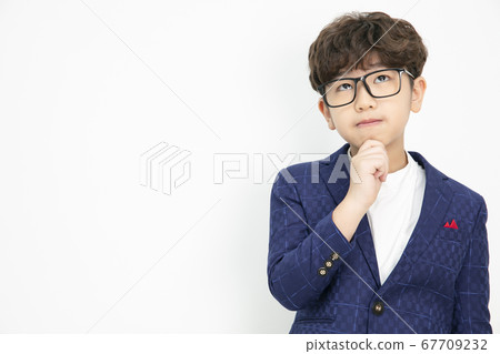 Child portrait white background 67709232
