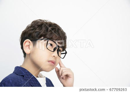 Child portrait white background 67709263