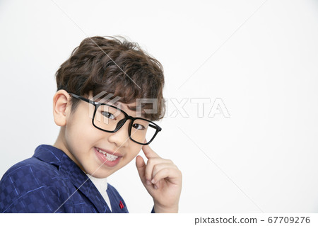 Child portrait white background 67709276