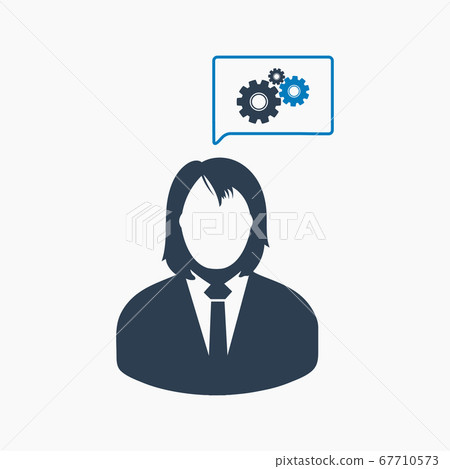 Creative Service Icon. Flat style vector EPS. Creative Service Icon. Flat style vector EPS. 67710573