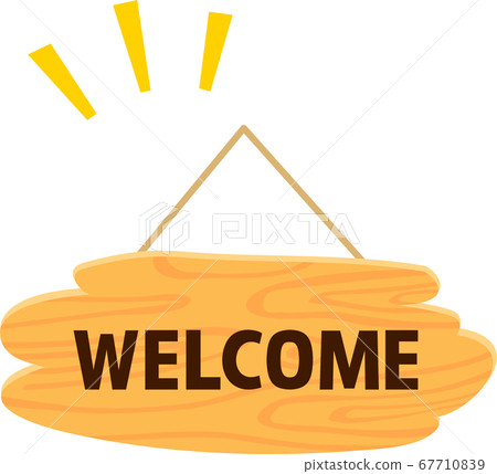 木門板寫為WELCOME-插圖素材 [67710839] - PIXTA圖庫