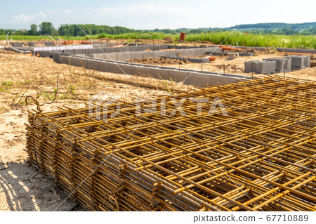 iron lattice for the foundation of a family house iron lattice for the foundation of a family house 67710889