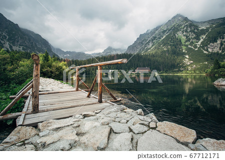 Lake Popradske pleso in the High Tatras. 67712171