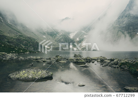 Mountain lake Hincovo pleso in High Tatras. 67712299