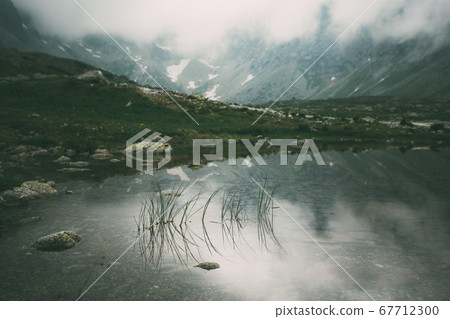 Mountain lake Hincovo pleso in High Tatras. Mountain lake Hincovo pleso in High Tatras. 67712300