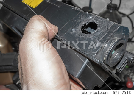 hole from poor quality disassembly of the printer toner cartridge hole from poor quality disassembly of the printer toner cartridge 67712518