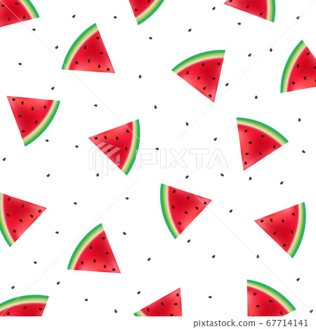 Poster With Watermelons Fruit Background 67714141