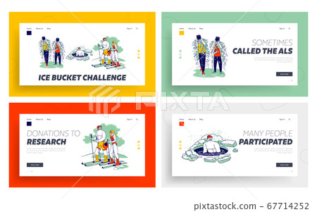 Characters Temper Landing Page Template Set. Swimming in Ice Hole, Skiing. People Pouring Water Bucket Viral Challenge Characters Temper Landing Page Template Set. Swimming in Ice Hole, Skiing. People Pouring Water Bucket Viral Challenge 67714252