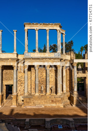 Roman Amphitheatre in Merida, Augusta Emerita in 67714751