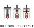 Muscle training on a machine 67715301