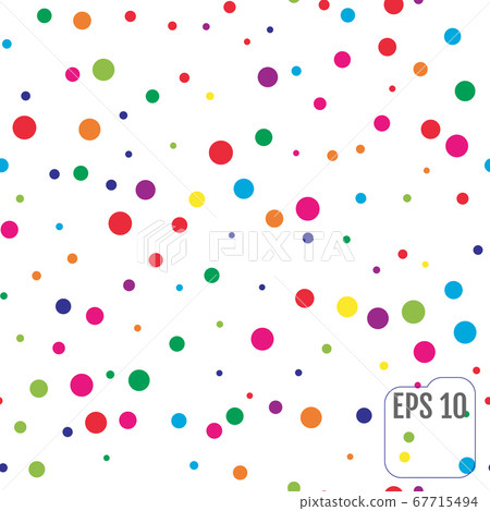 Seamless Pattern with Colorful polka dots Seamless Pattern with Colorful polka dots 67715494