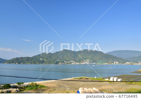 Kure Line train window, scenery along the line Kure Line train window, scenery along the line 67716495