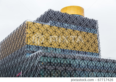 Union Jack under the library of Birmingham 67717426