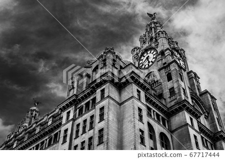 Dramatic sky above the Liver Building Dramatic sky above the Liver Building 67717444