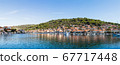 Houses on the hillside of Vela Luka 67717448