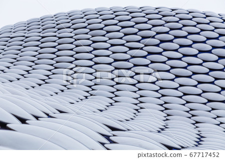 Rows of discs curve around the Selfridges Building Rows of discs curve around the Selfridges Building 67717452