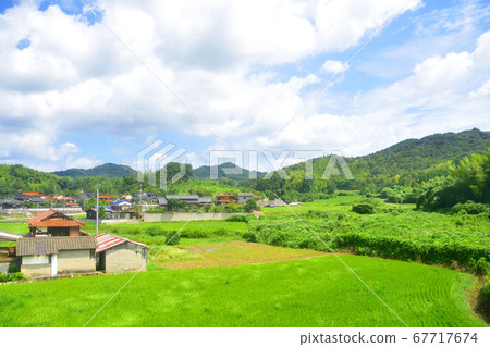 從下關站到德山站的山陽本線窗口風景 67717674