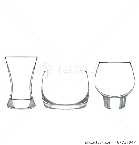 Collection of glasses for shot cocktail 67717947