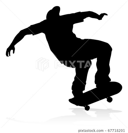 Silhouette Skater Skateboarder 67718201