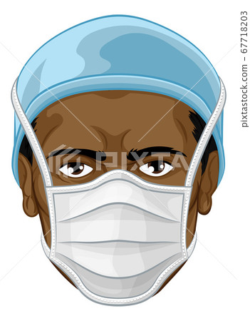 Doctor or Nurse Wearing PPE Protective Face Mask Doctor or Nurse Wearing PPE Protective Face Mask 67718203