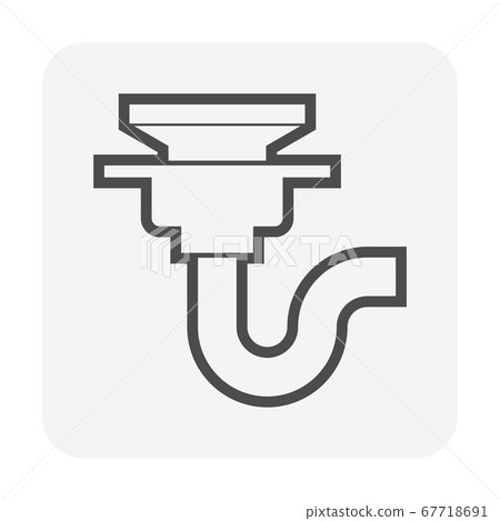 Floor and roof drainage equipment vector icon Floor and roof drainage equipment vector icon 67718691
