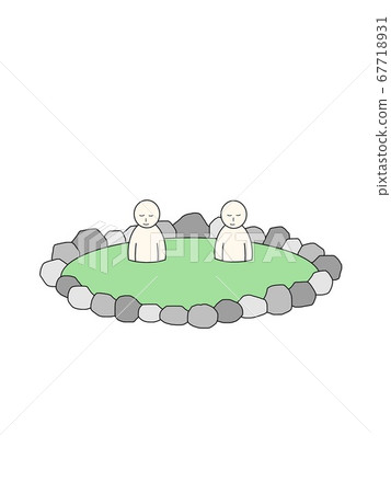 Hot spring - Stock Illustration [67718931] - PIXTA