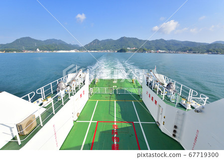 奧之島（宇佐木島）的風景和前往島的輪渡路線 67719300