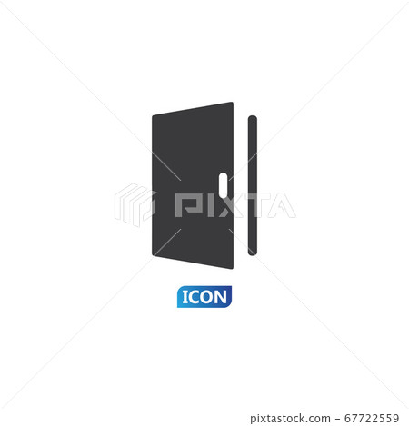 Door icon vector illustration 67722559