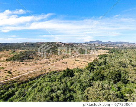 Aerial view of Los Penasquitos Canyon Preserve, San Diego Aerial view of Los Penasquitos Canyon Preserve, San Diego 67723064