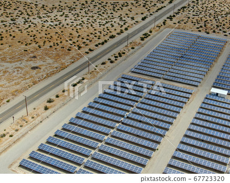 Solar Panels farm to Harness the Power of Nature to generate free green energy. Palm Springs 67723320
